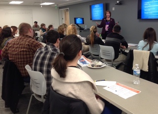 Rep Marlene Anielski Talks With Ou Hcom Students About Suicide Prevention