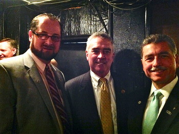 Rep. Brad Wenstrup DPM with OOA President Robert L. Hunter DO and AOA President-Elect Robert S. Juhasz DO.
